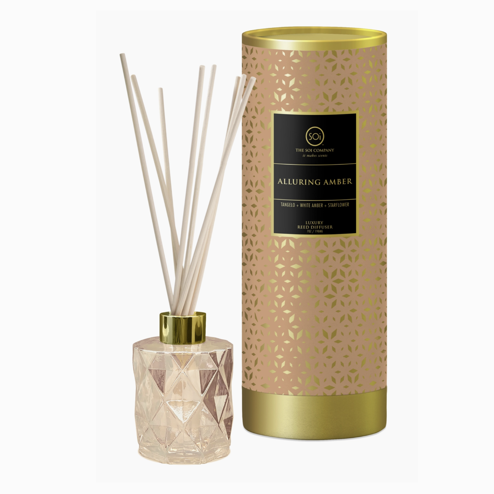 The SOi Company Alluring Amber Shimmer 7oz Reed Diffuser