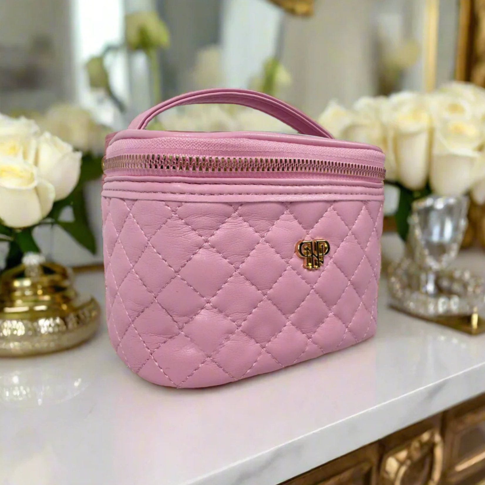 PurseN Getaway Jewelry Case- Rose Quartz