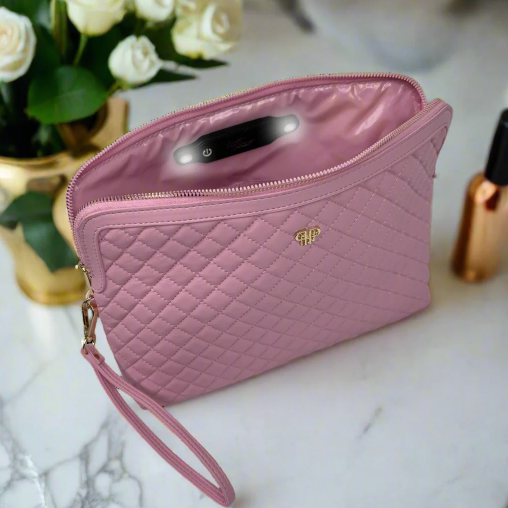 PurseN Litt Makeup Case- Rose Quartz