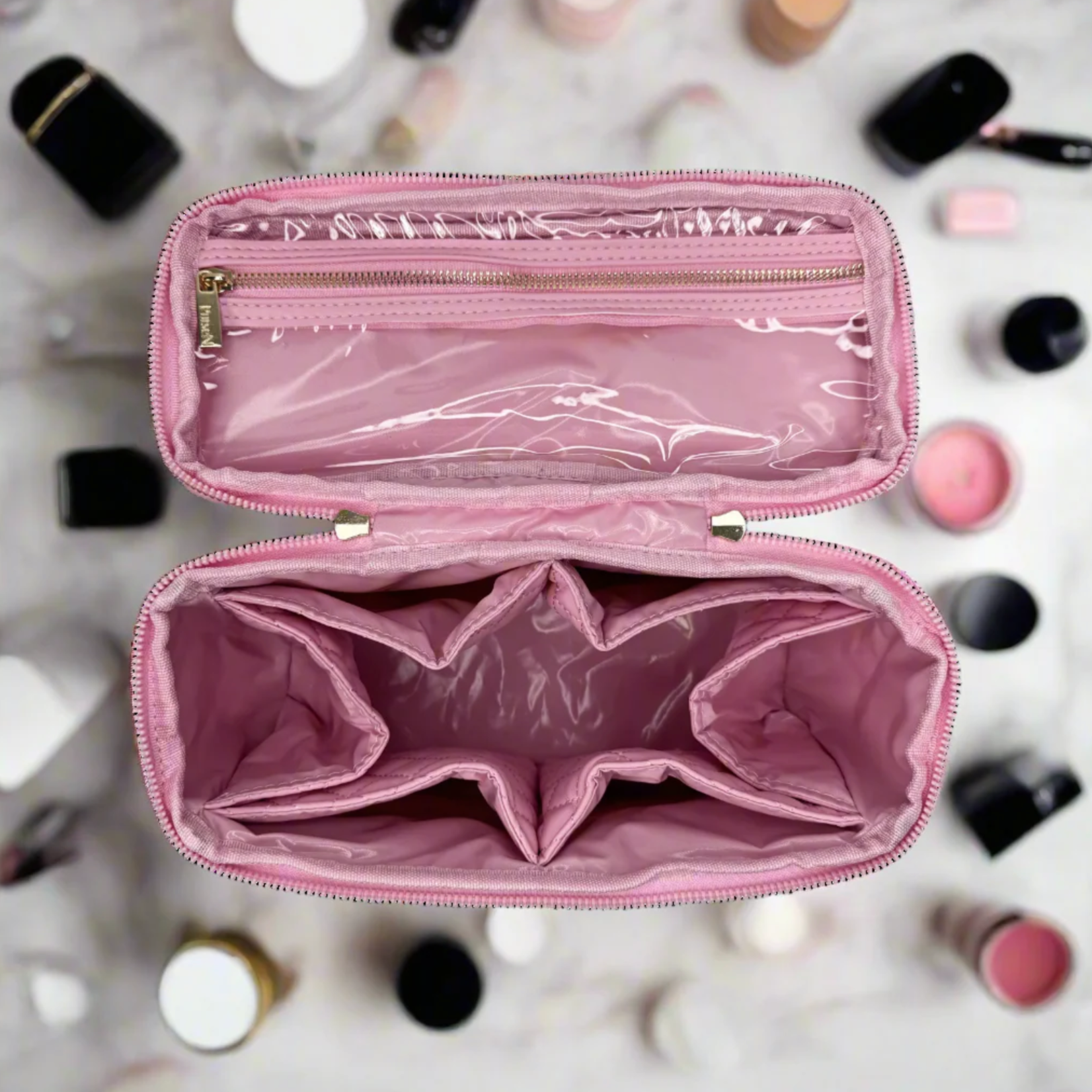 PurseN Train Case- Rose Quartz