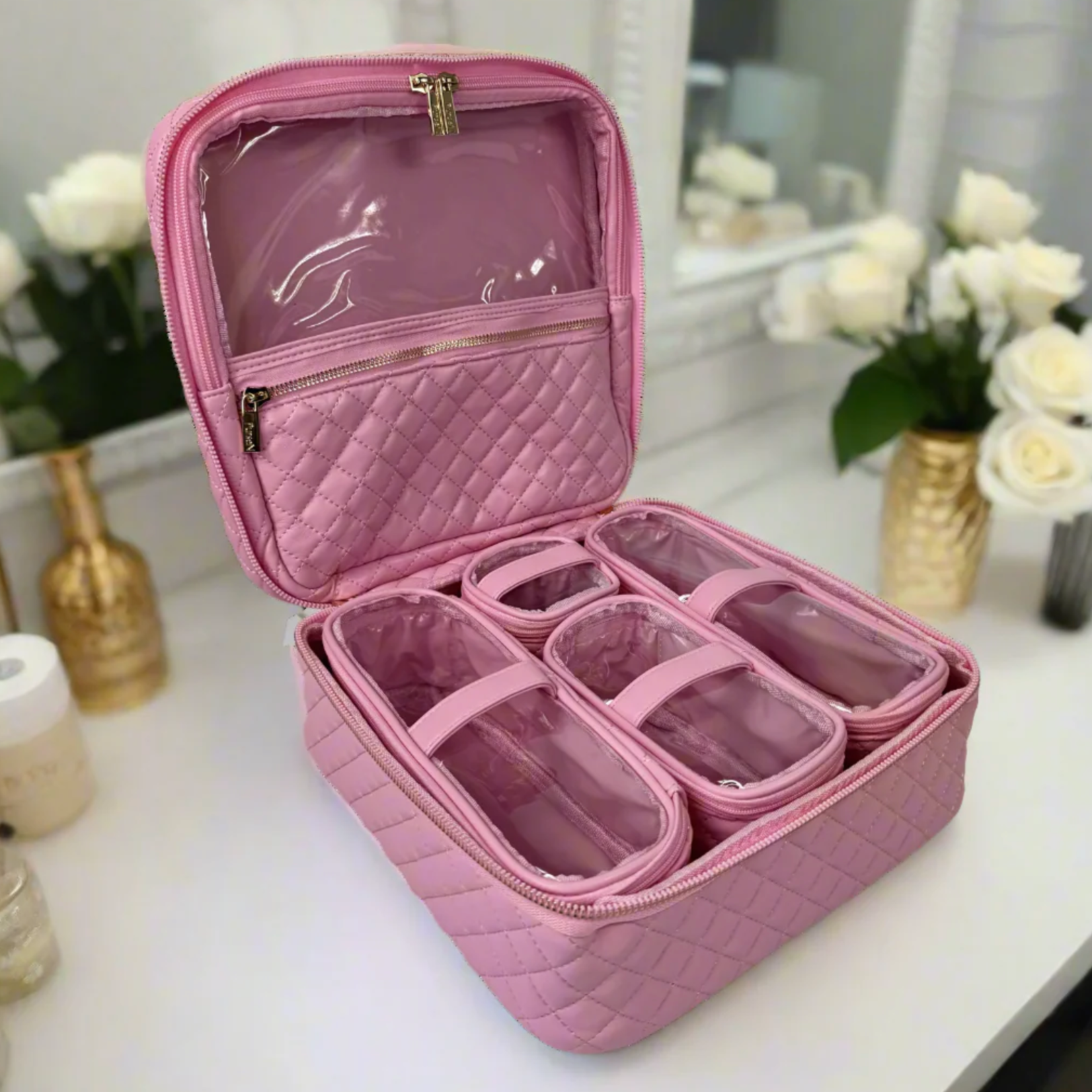 PurseN Mini Diva Case- Rose Quartz