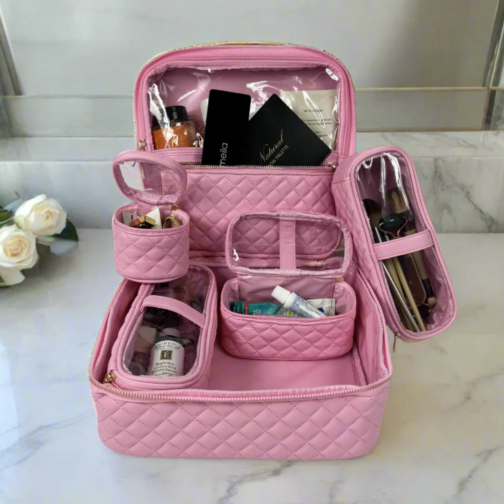 PurseN Mini Diva Case- Rose Quartz