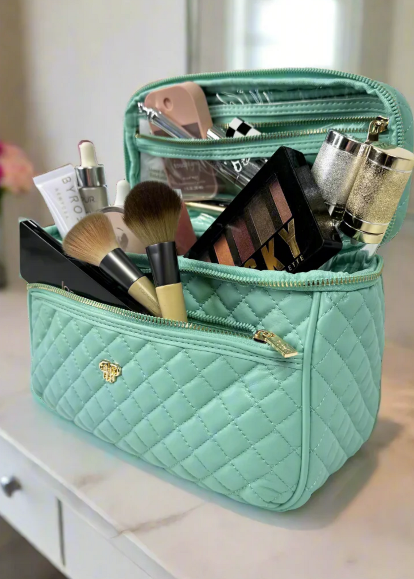 PurseN Train Case- Turquoise Quartz