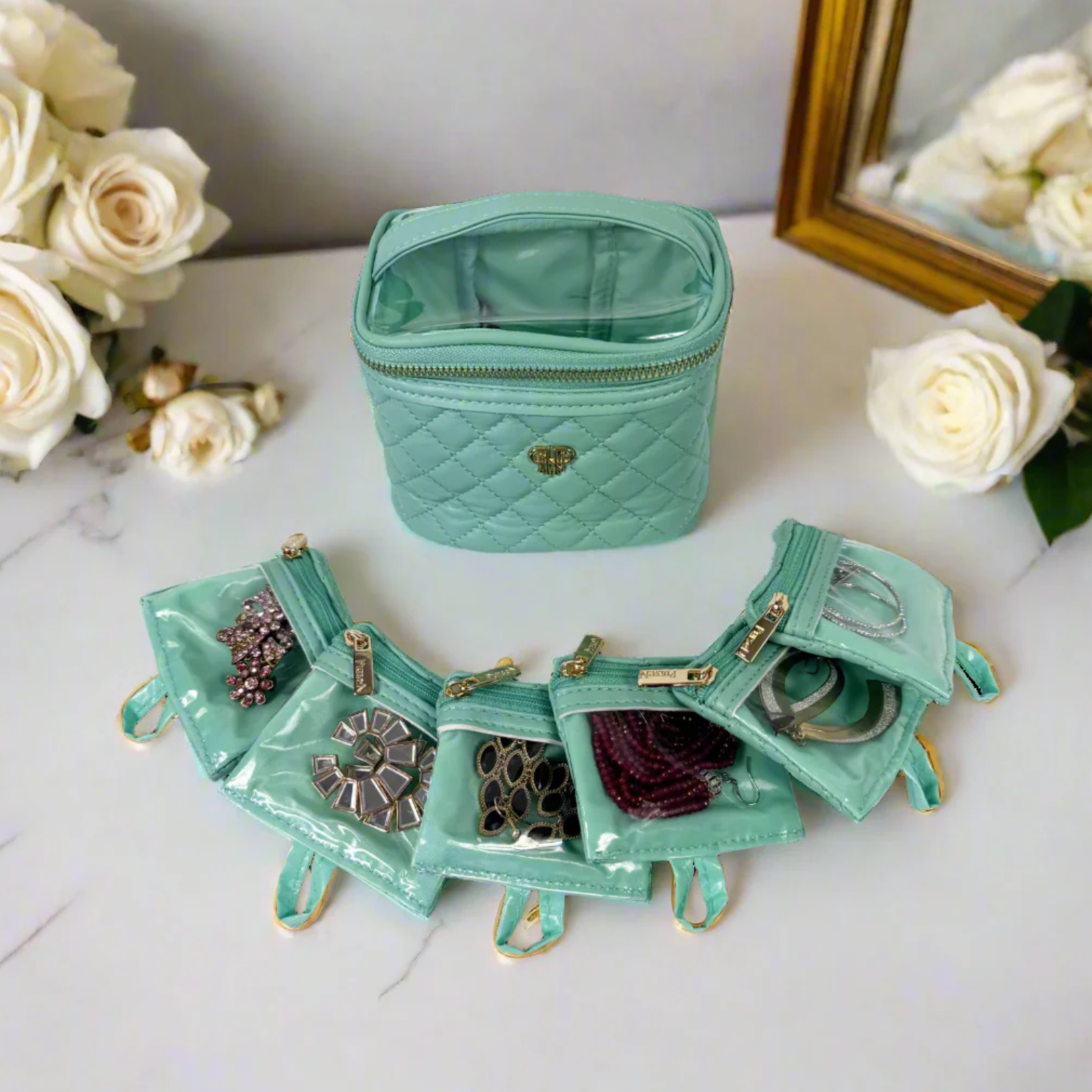 PurseN Getaway Jewelry Case- Turqoise Quartz