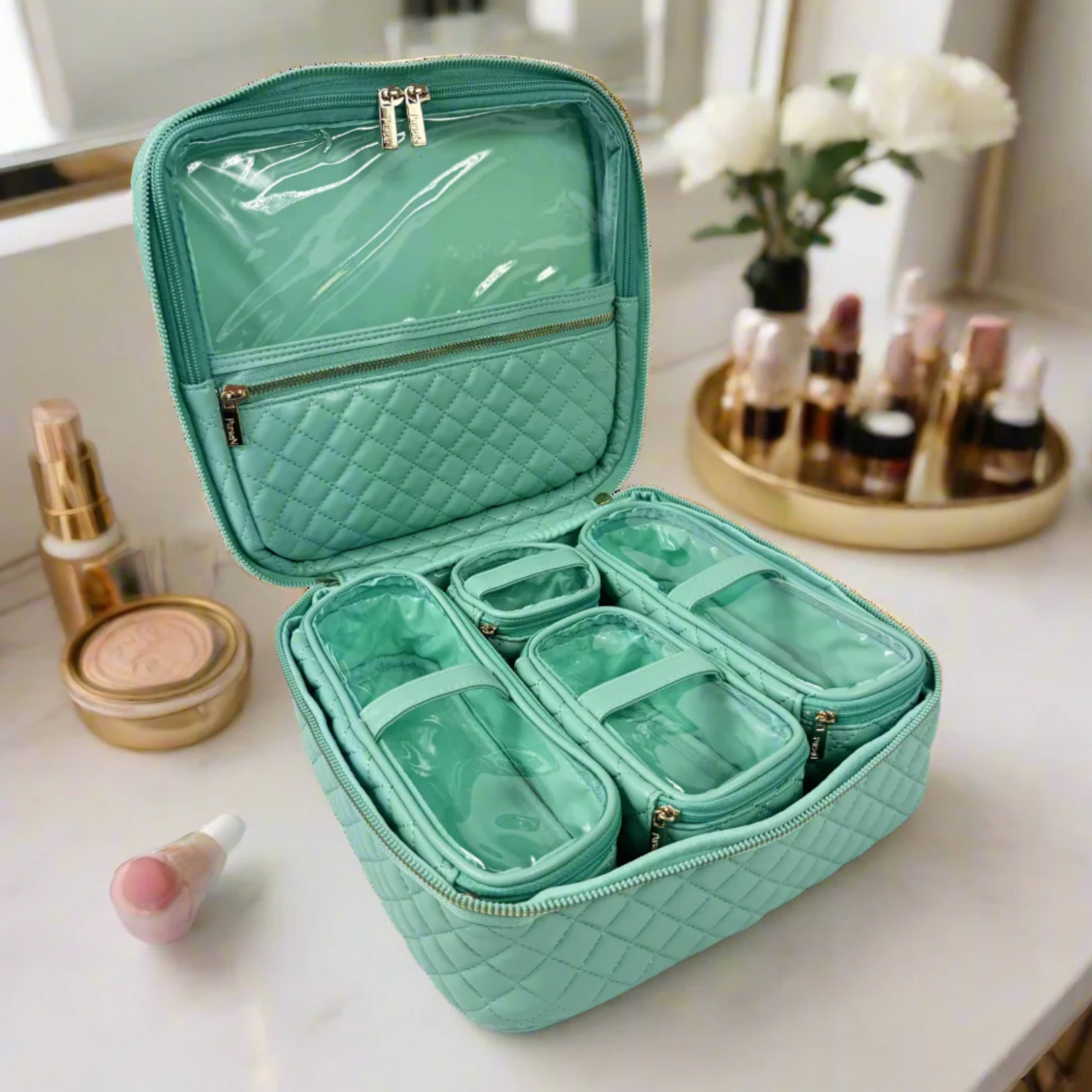 PurseN Mini Diva Case- Turqoise Quartz
