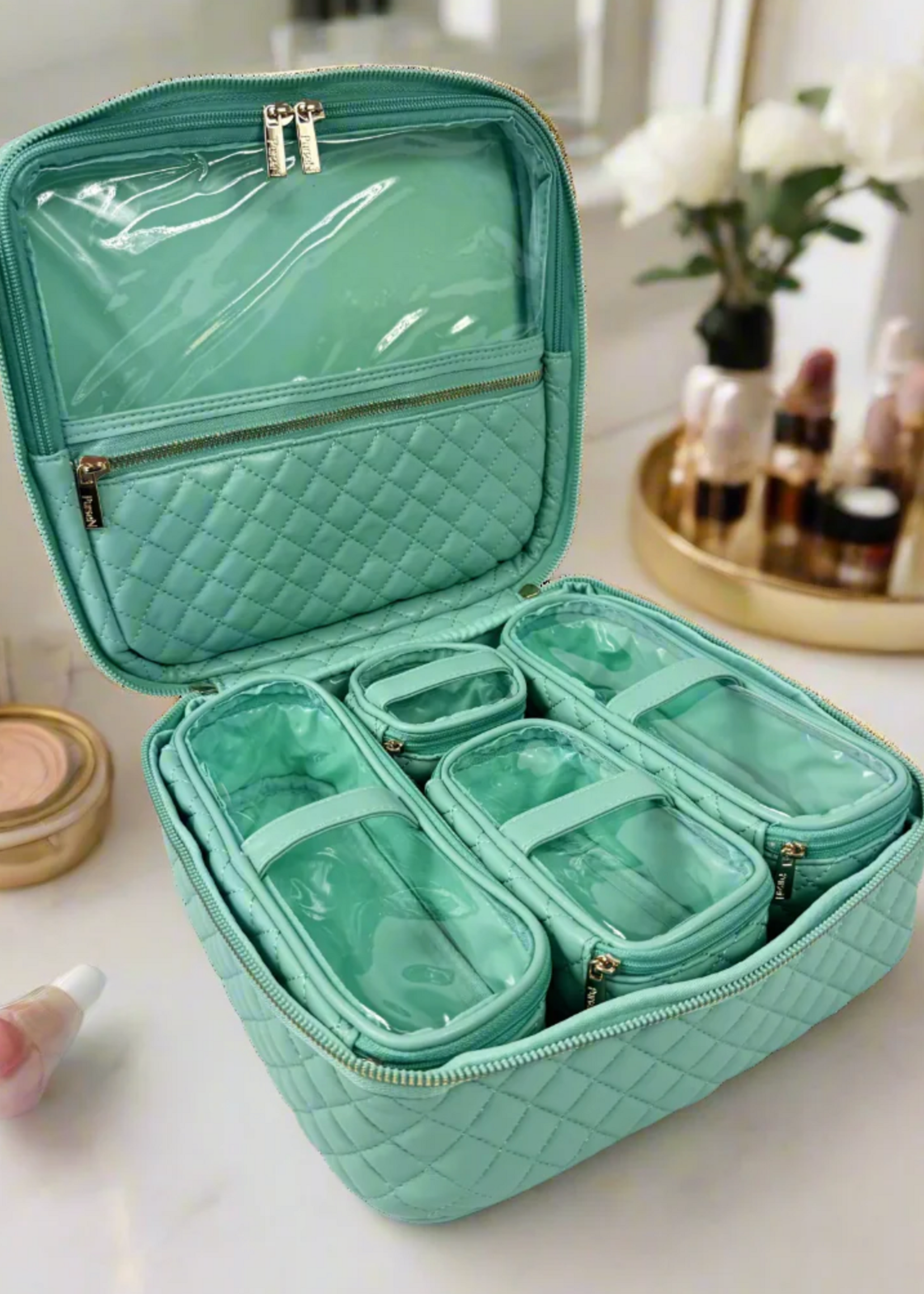PurseN Mini Diva Case- Turqoise Quartz