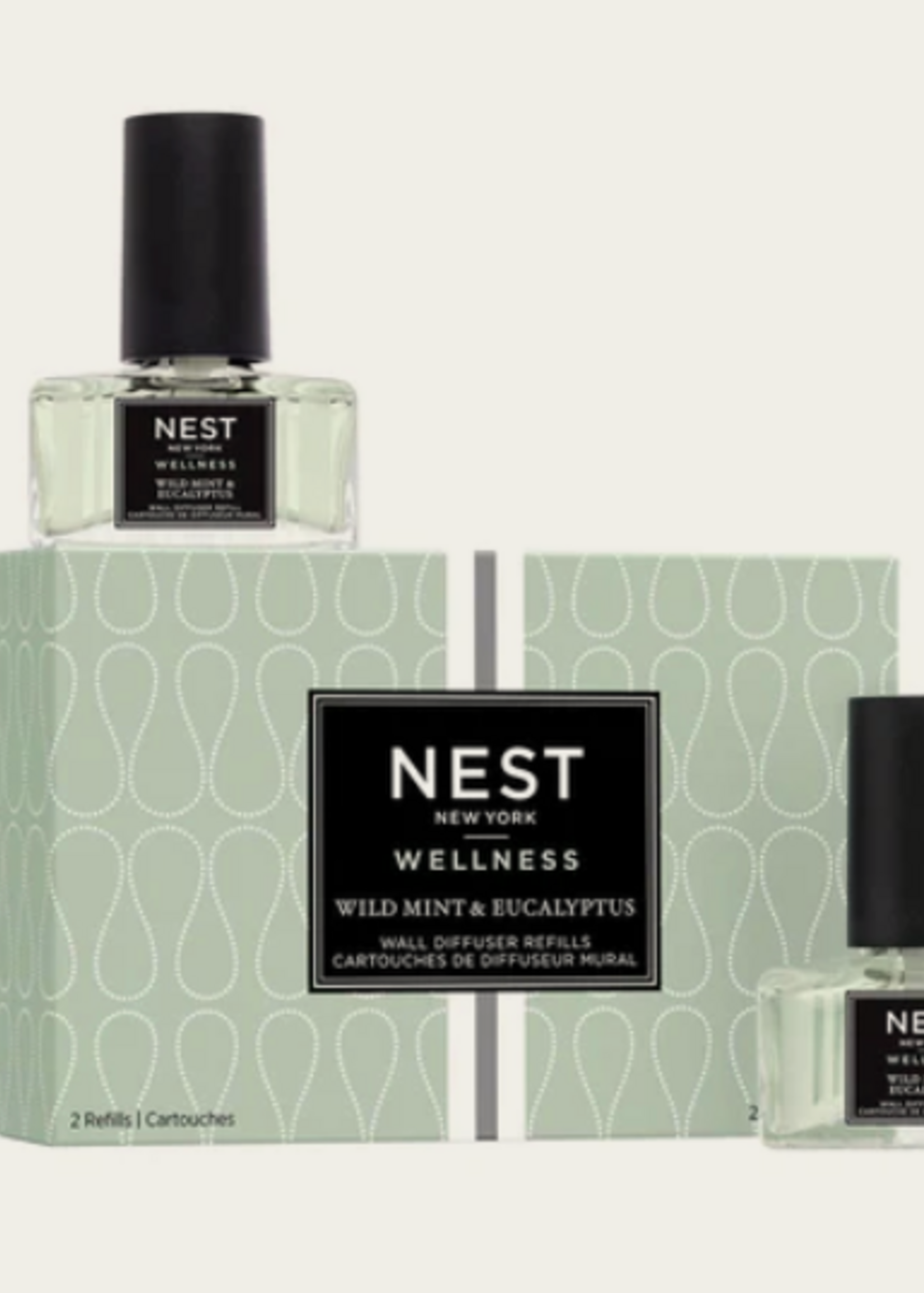 NEST New York Plug In Wall Diffuser Refill - Wild Mint & Eucalyptus