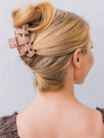 Teleties Medium Classic Hair Clip- Mocha Mousse
