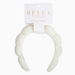 Bella Il Fiore Plush Spa Headband- Ivory