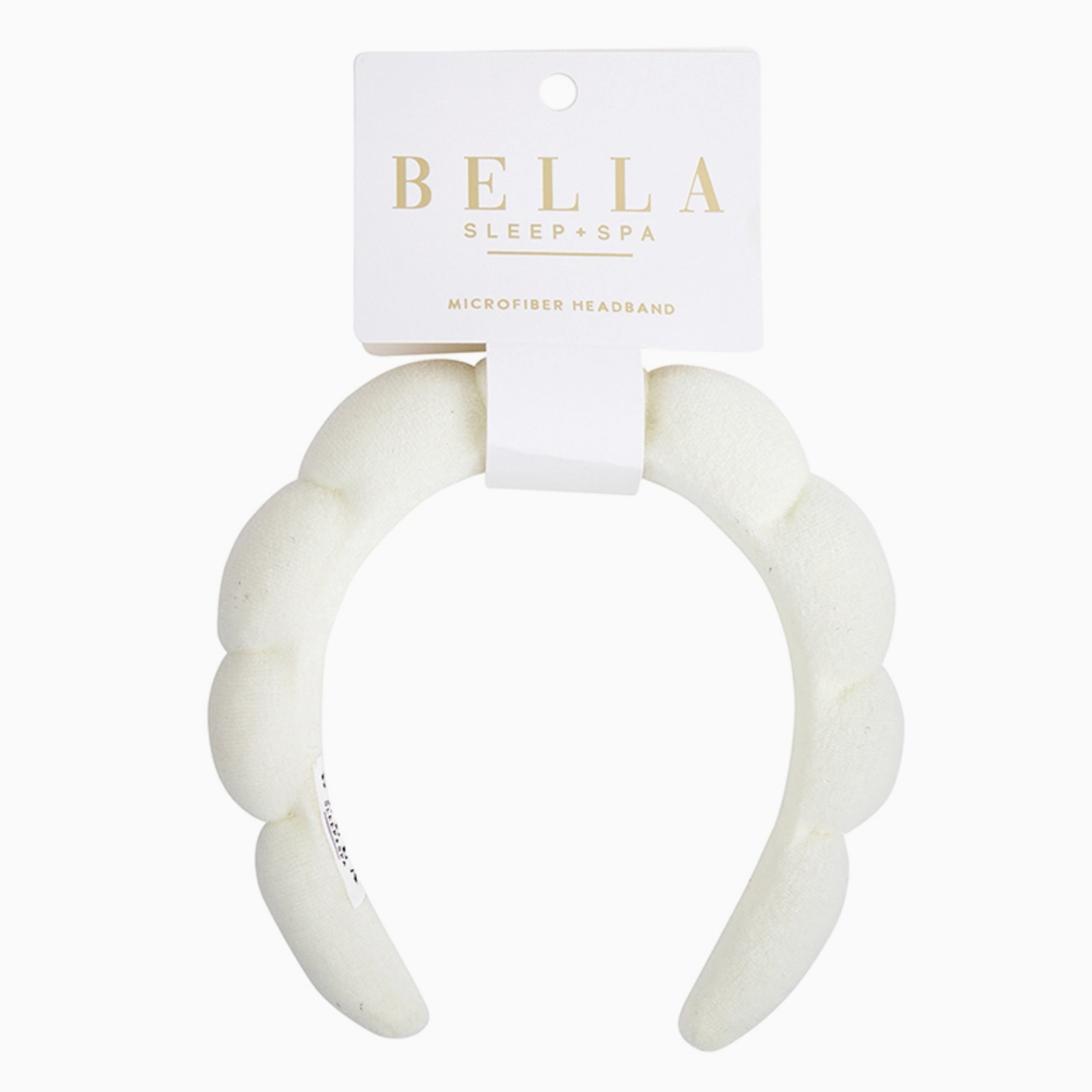 Bella Il Fiore Plush Spa Headband- Ivory