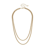 Canvas Caroline 2-Row Layered Box Chain Necklace