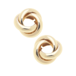 Canvas Diana Knot Stud Earrings