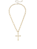 Canvas Ester Cross Linked Necklace