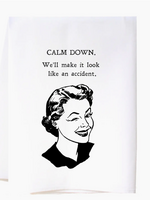 Cora & Pate Calm Down Flour Sack Towel