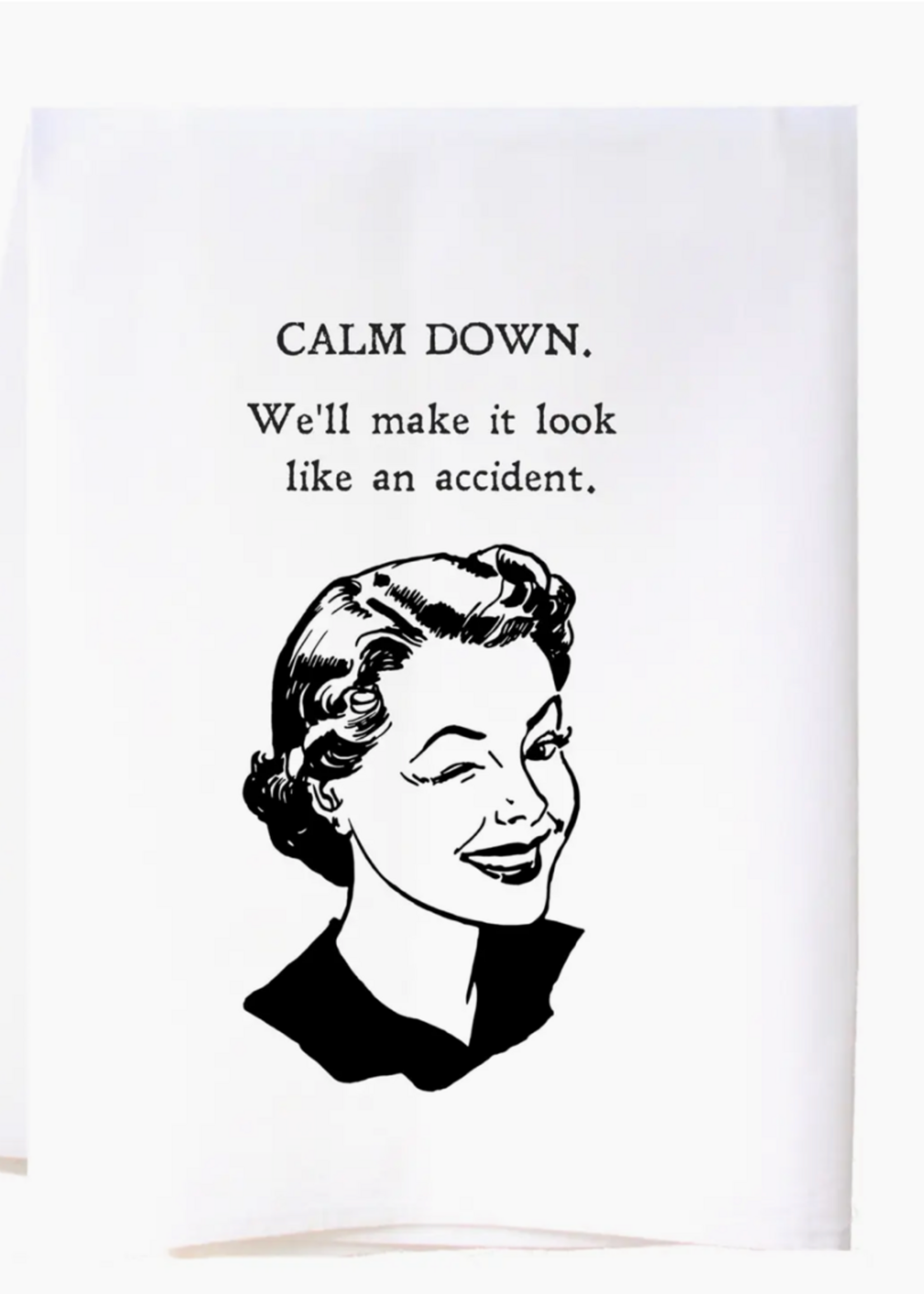 Cora & Pate Calm Down Flour Sack Towel