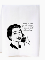 Cora & Pate Can't Go Out Flour Sack Towel