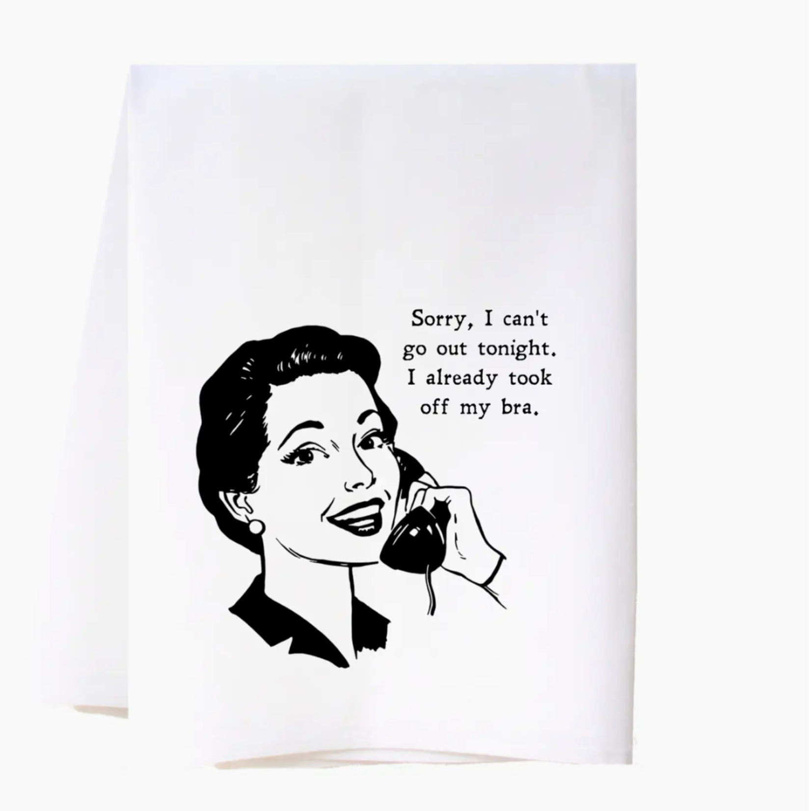 Cora & Pate Can't Go Out Flour Sack Towel