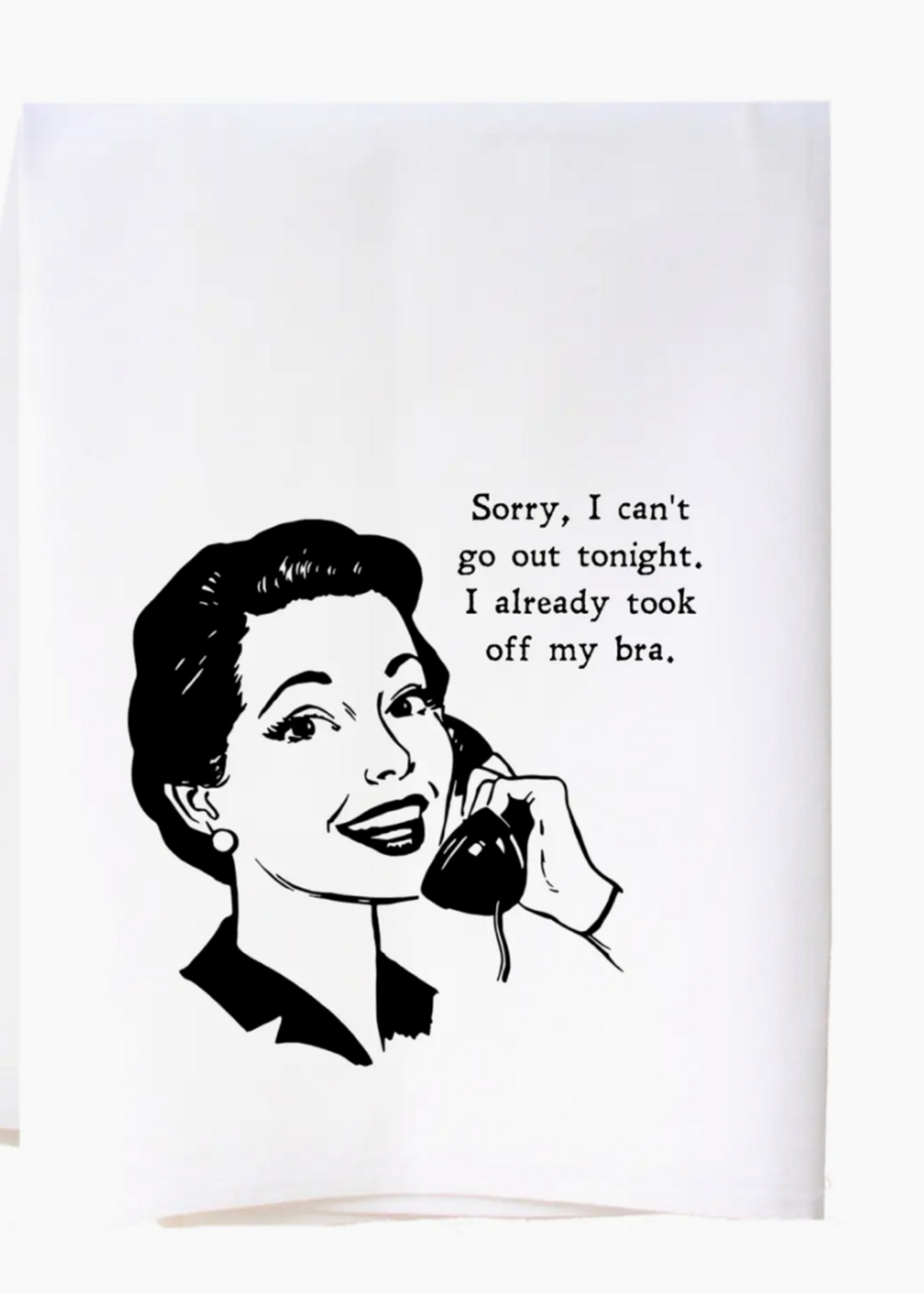 Cora & Pate Can't Go Out Flour Sack Towel