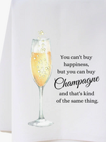 Cora &  Plate Southern Sisters Champagne Flour Sack Towel