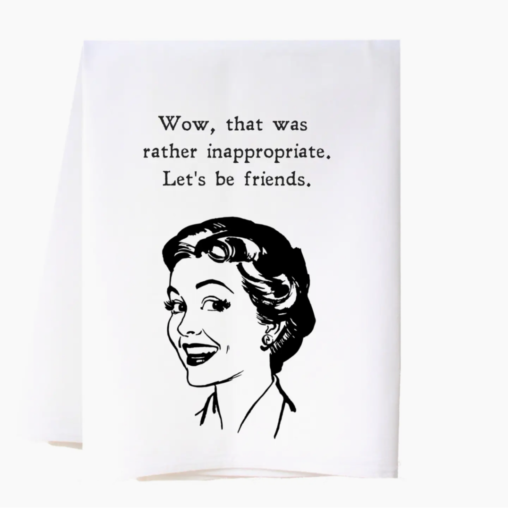 Cora & Pate Let's Be Friends Flour Sack Towel