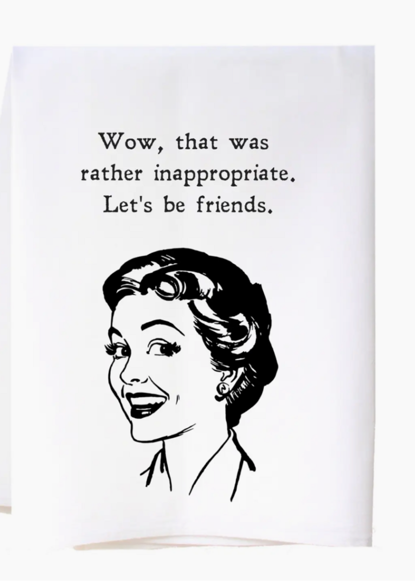 Cora & Pate Let's Be Friends Flour Sack Towel