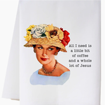 Cora & Pate Little Bit of Coffee Flour Sack Towel