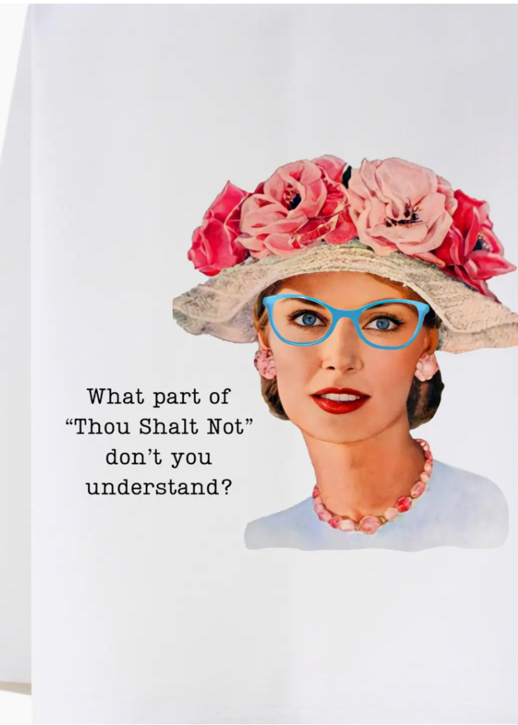 Cora & Pate Thou Shall Not Flour Sack Towel