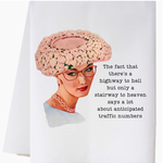Cora & Pate Traffic Numbers Flour Sack Towel