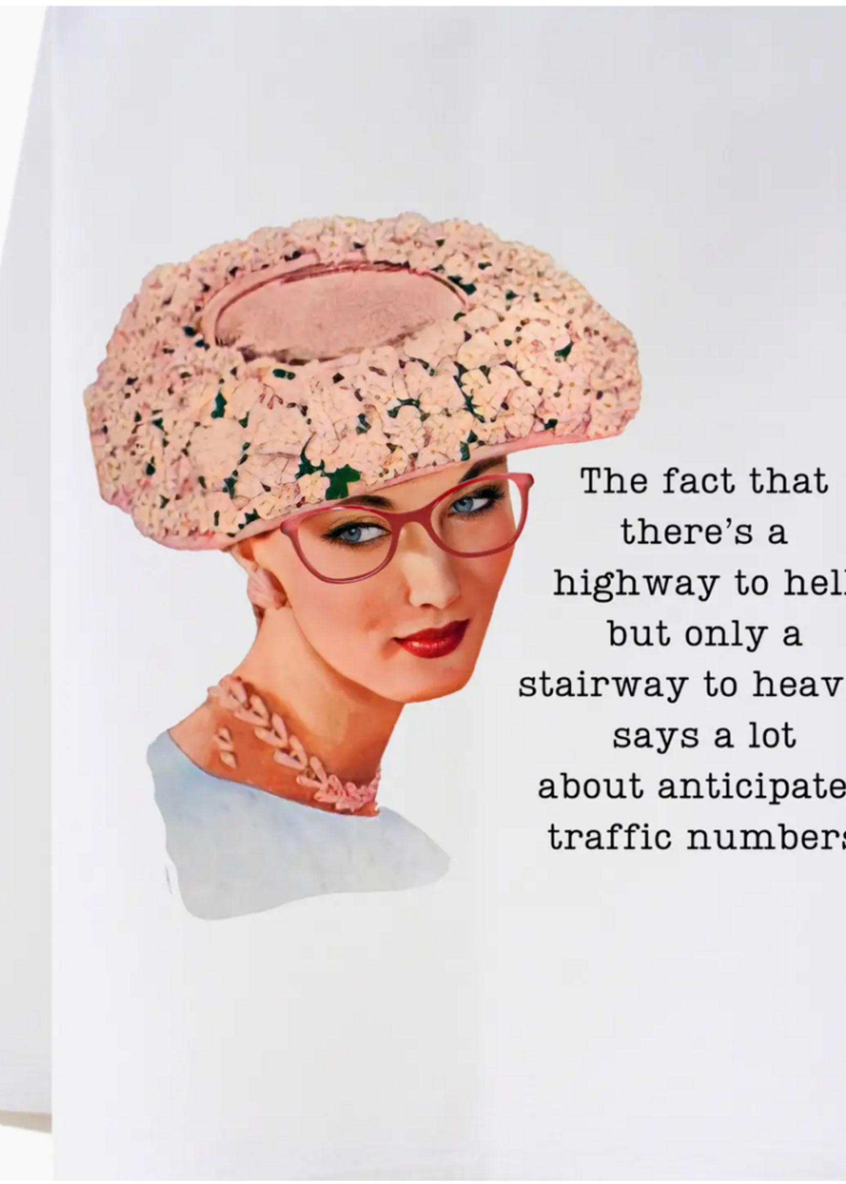 Cora & Pate Traffic Numbers Flour Sack Towel