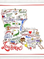 Magnolia Creative Co. Louisiana State Kitchen Towel