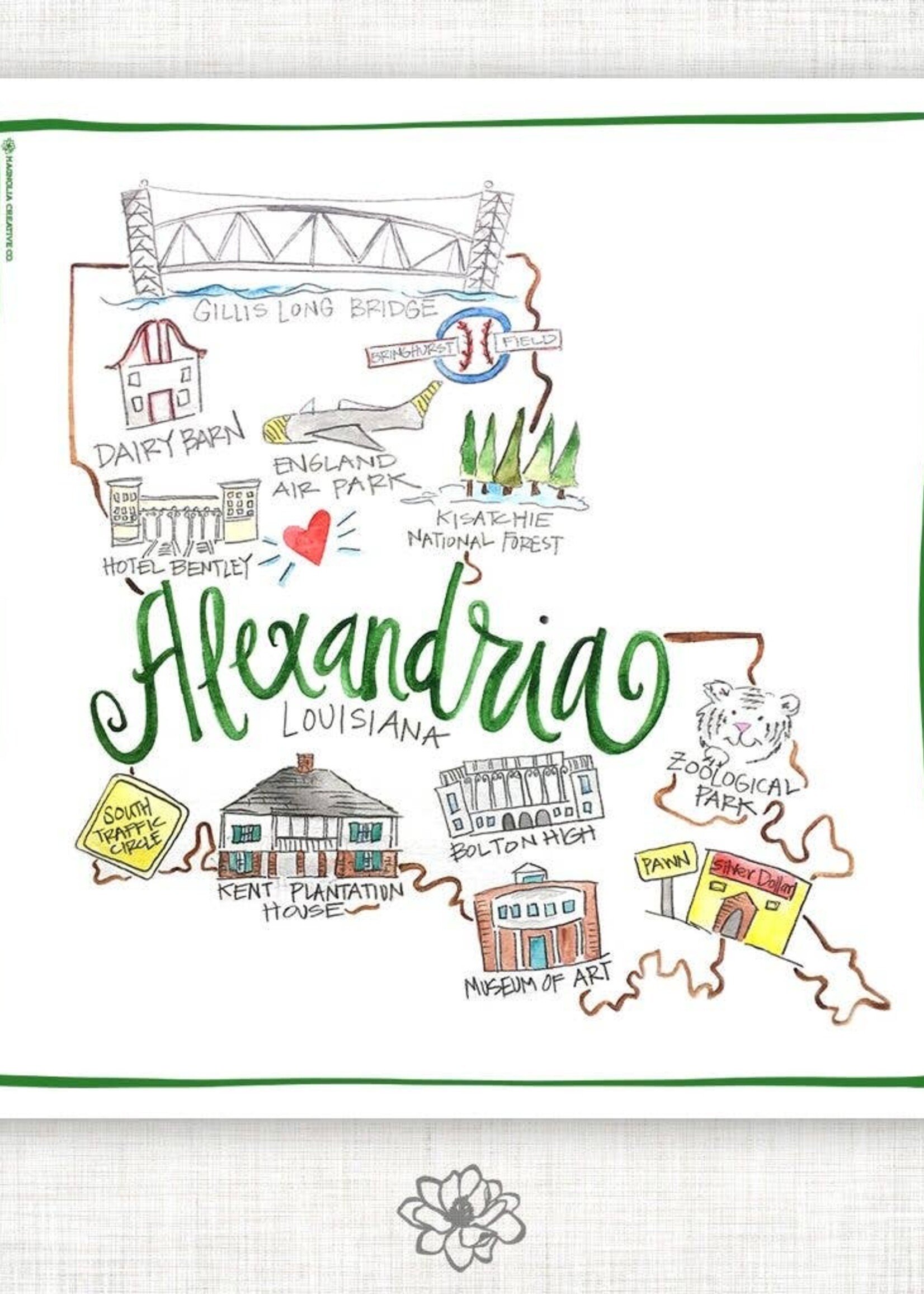 Magnolia Creative Co. Alexandria Kitchen Towel