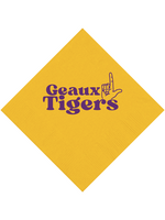 Victory Lap LSU Gold 3 Ply Napkins