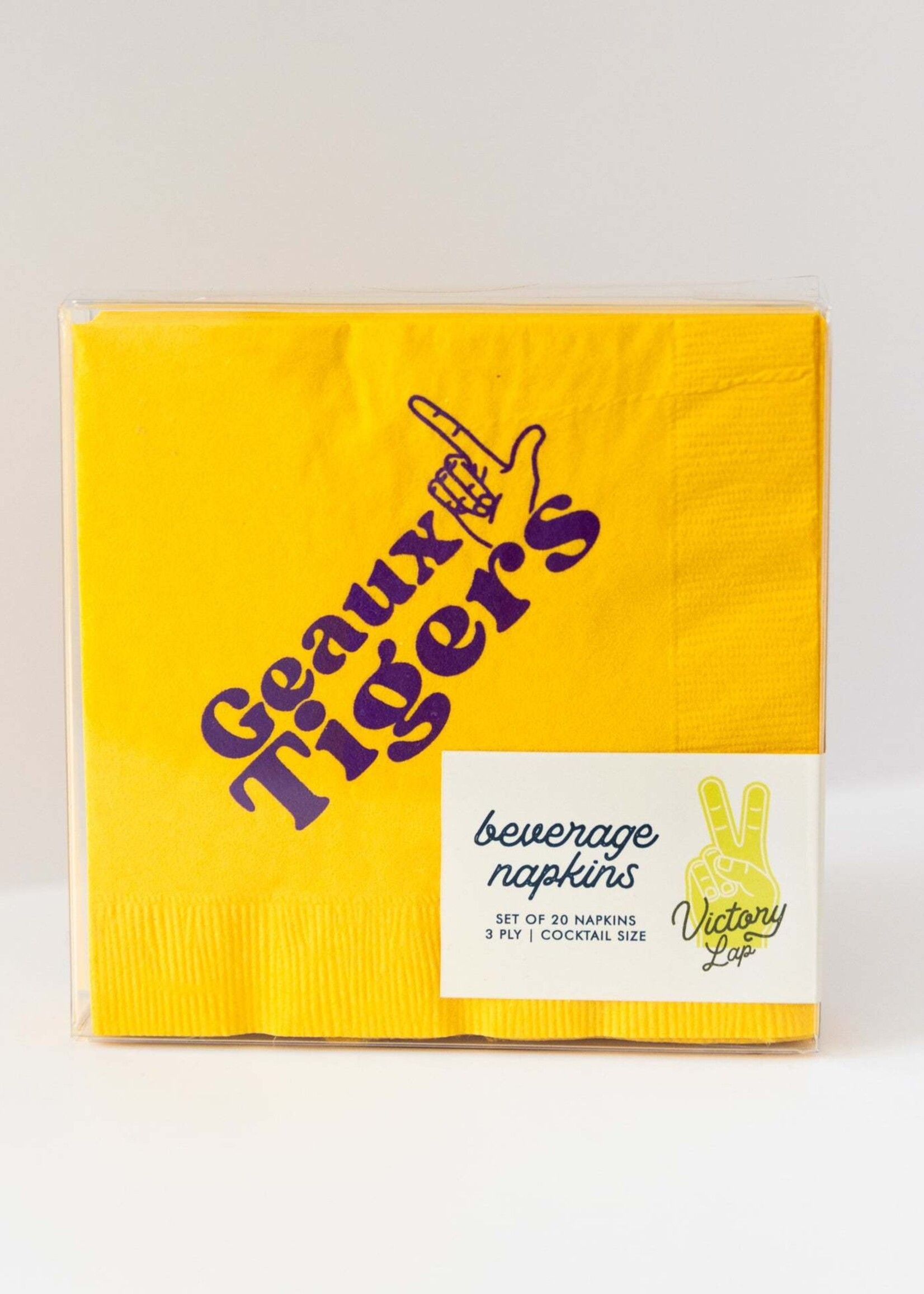 Victory Lap LSU Gold 3 Ply Napkins
