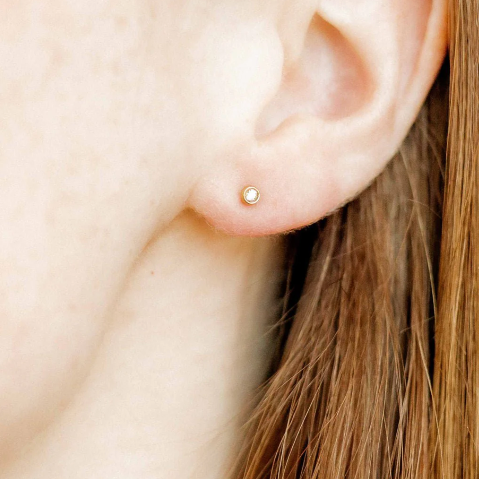 Linny Co Copper Clear Stud