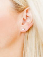 Linny Co Nora White Heart Stud