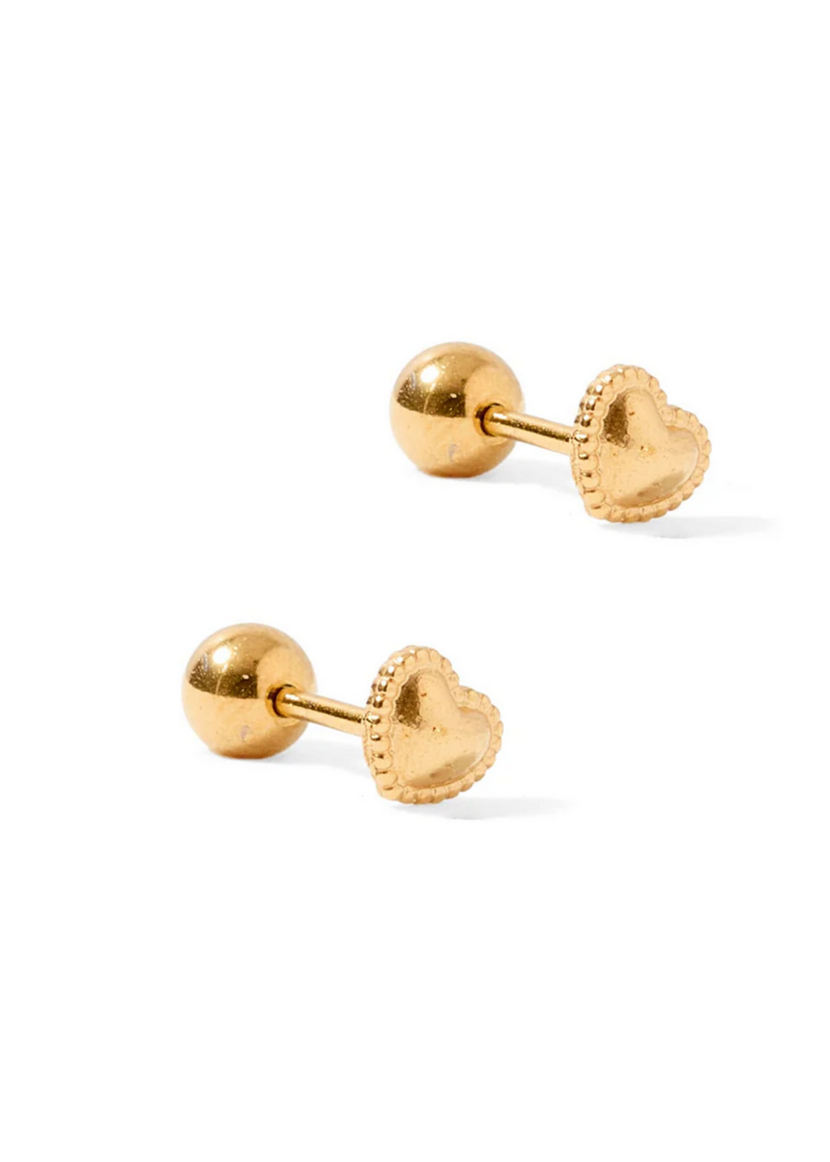 Linny Co Violet Heart Stud