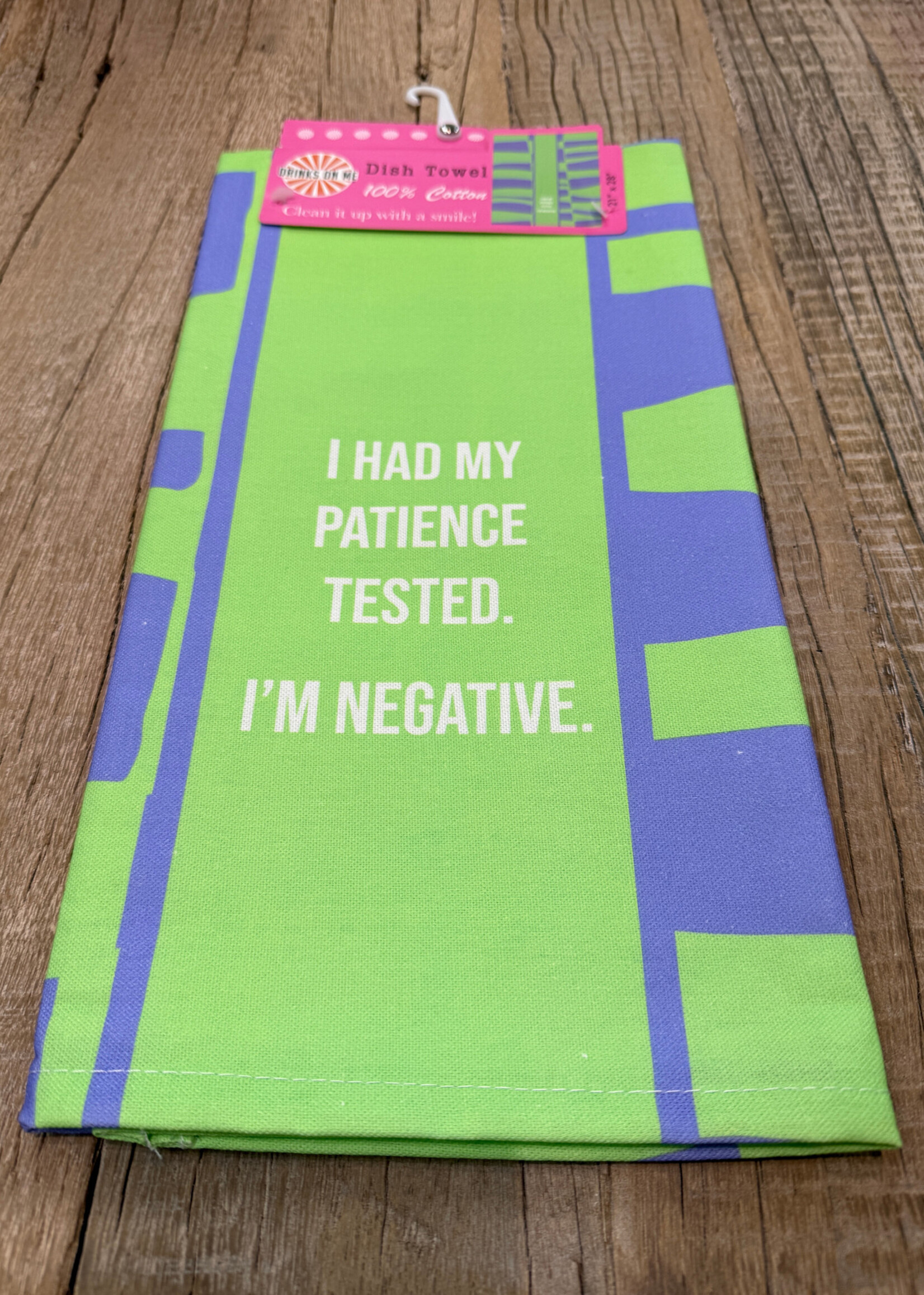 Drinks On Me Towel Negative