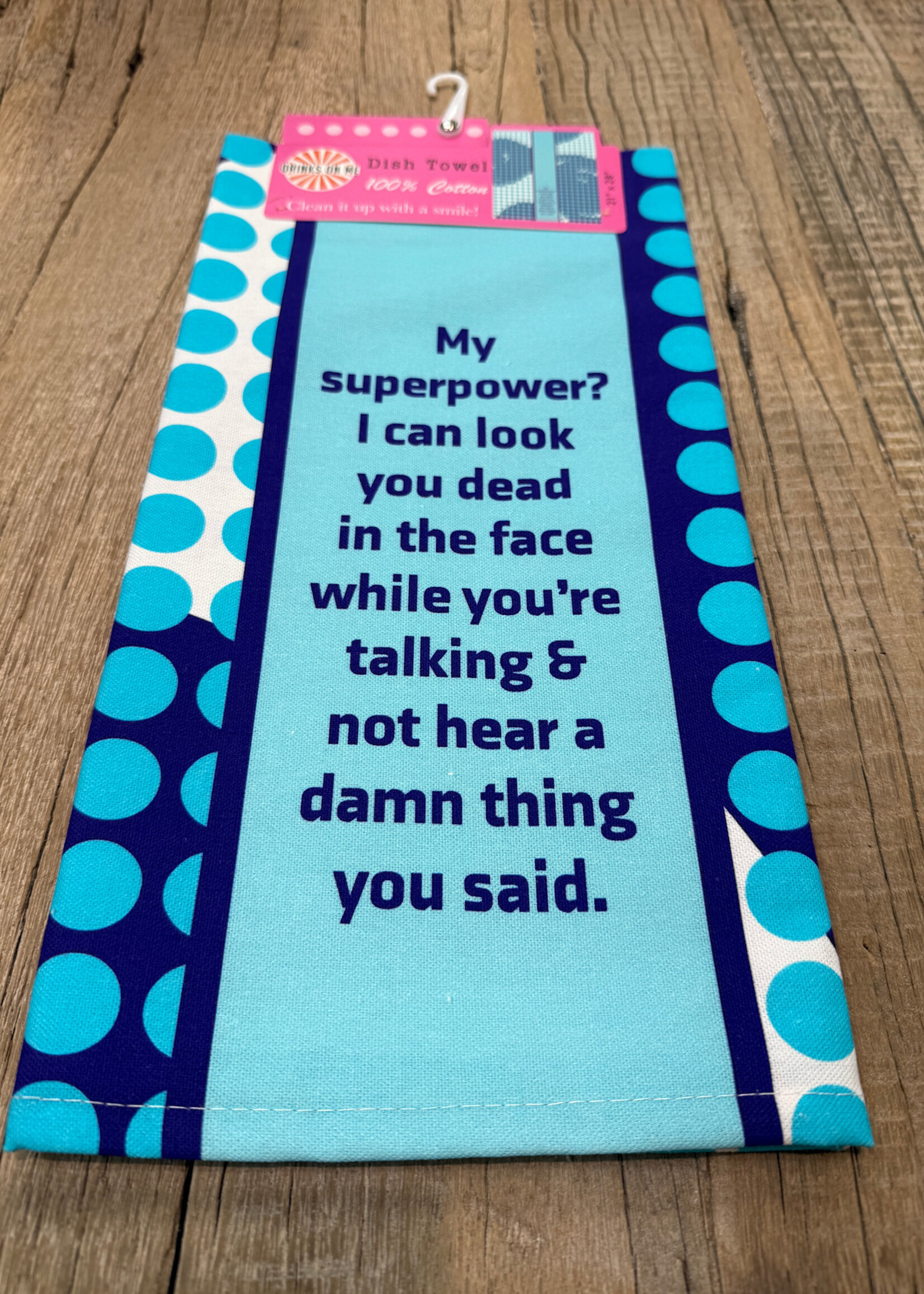 Drinks On Me Towel Super Power