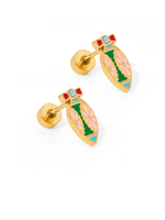 Linny Co Merritt Ornamnet Stud Earrings