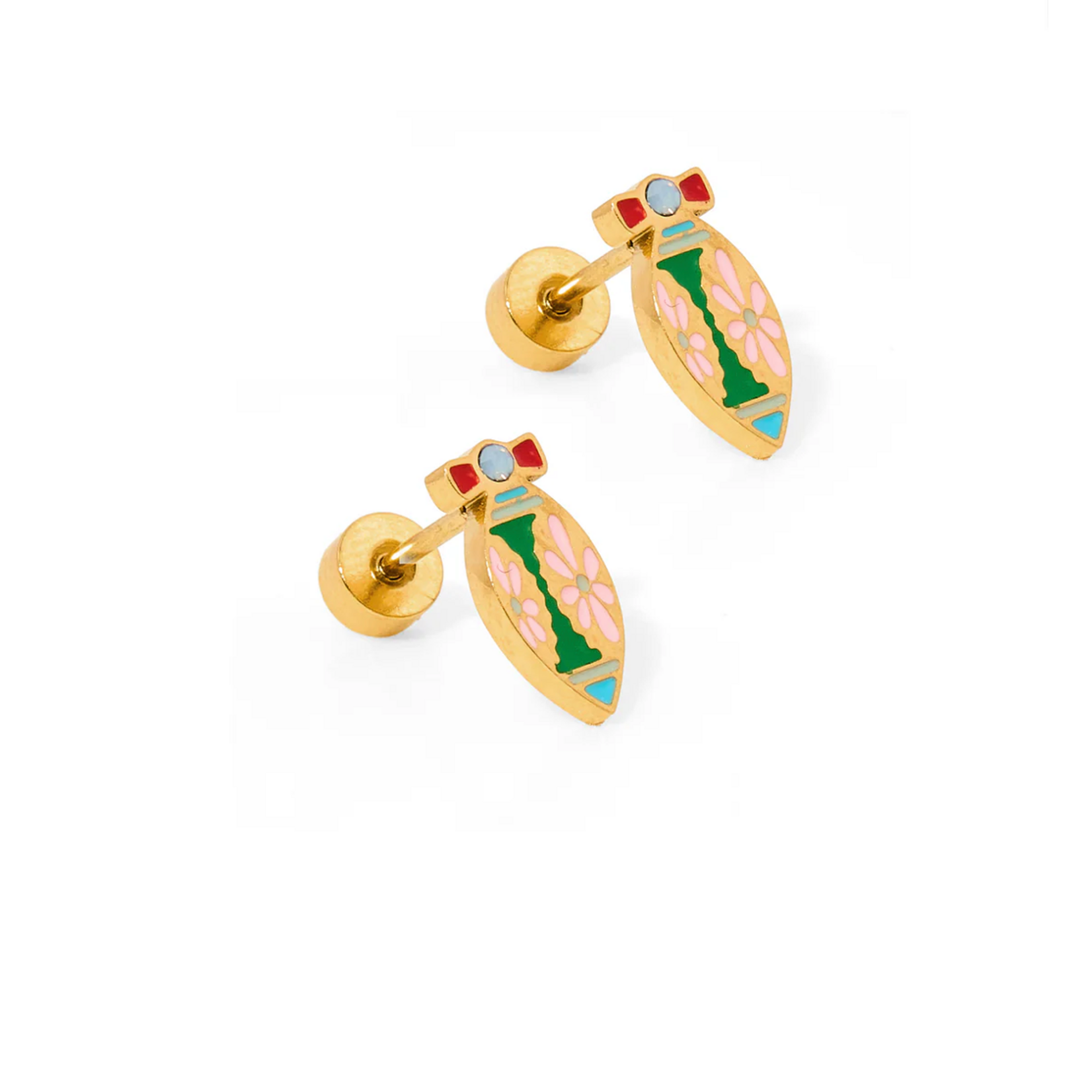 Linny Co Merritt Ornamnet Stud Earrings