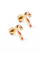 Linny Co Peppermint Twist Stud Earrings