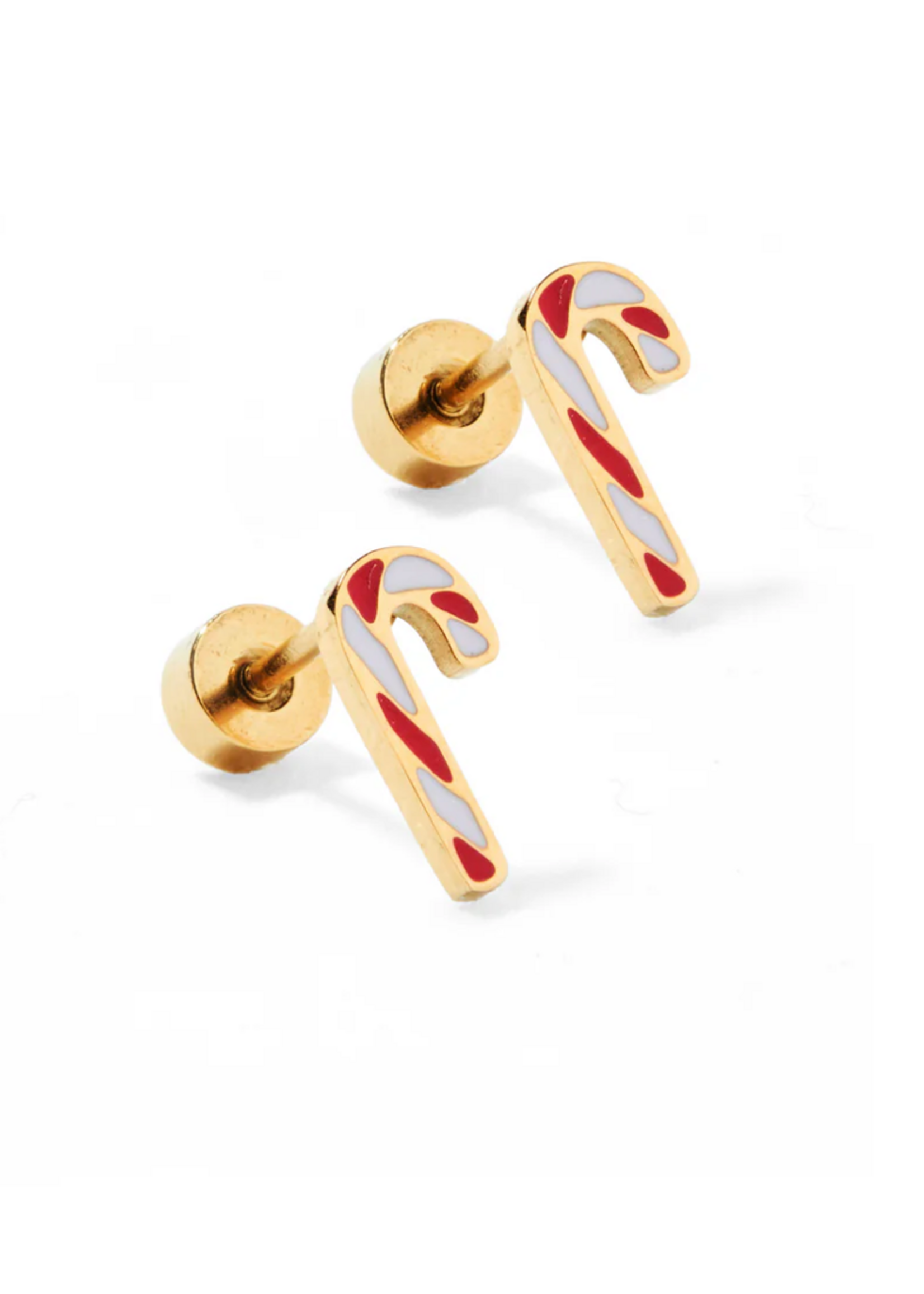 Linny Co Peppermint Twist Stud Earrings