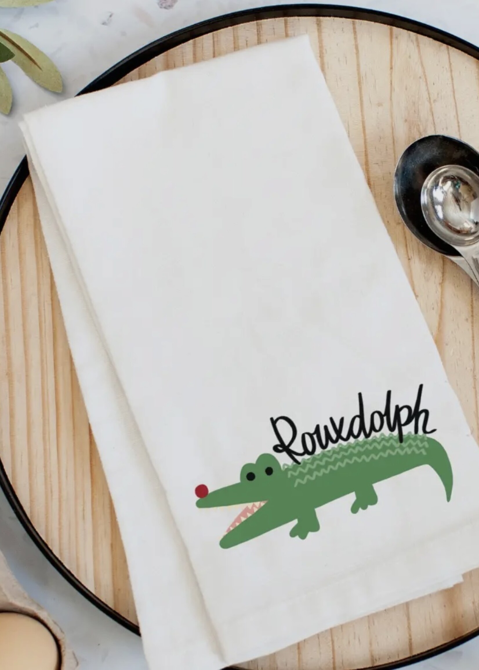 Pelican Provision Christmas Rouxdolph Kitchen Towel