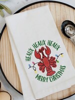 Pelican Provision Christmas Crawfish Kitchen Towel