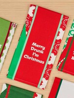 Drinks On Me TOWEL XMAS MERRY DRUNK