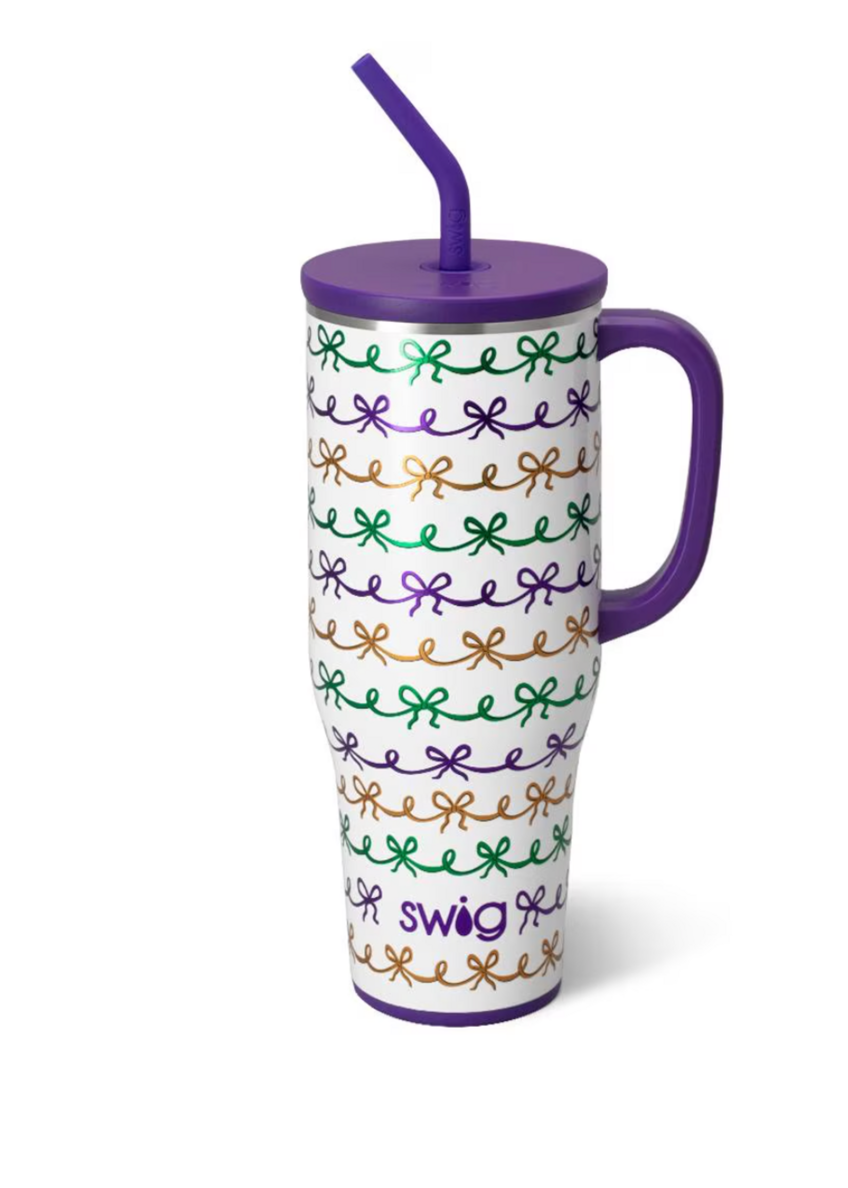 Mardi Gras Bows Mega Mug 40oz