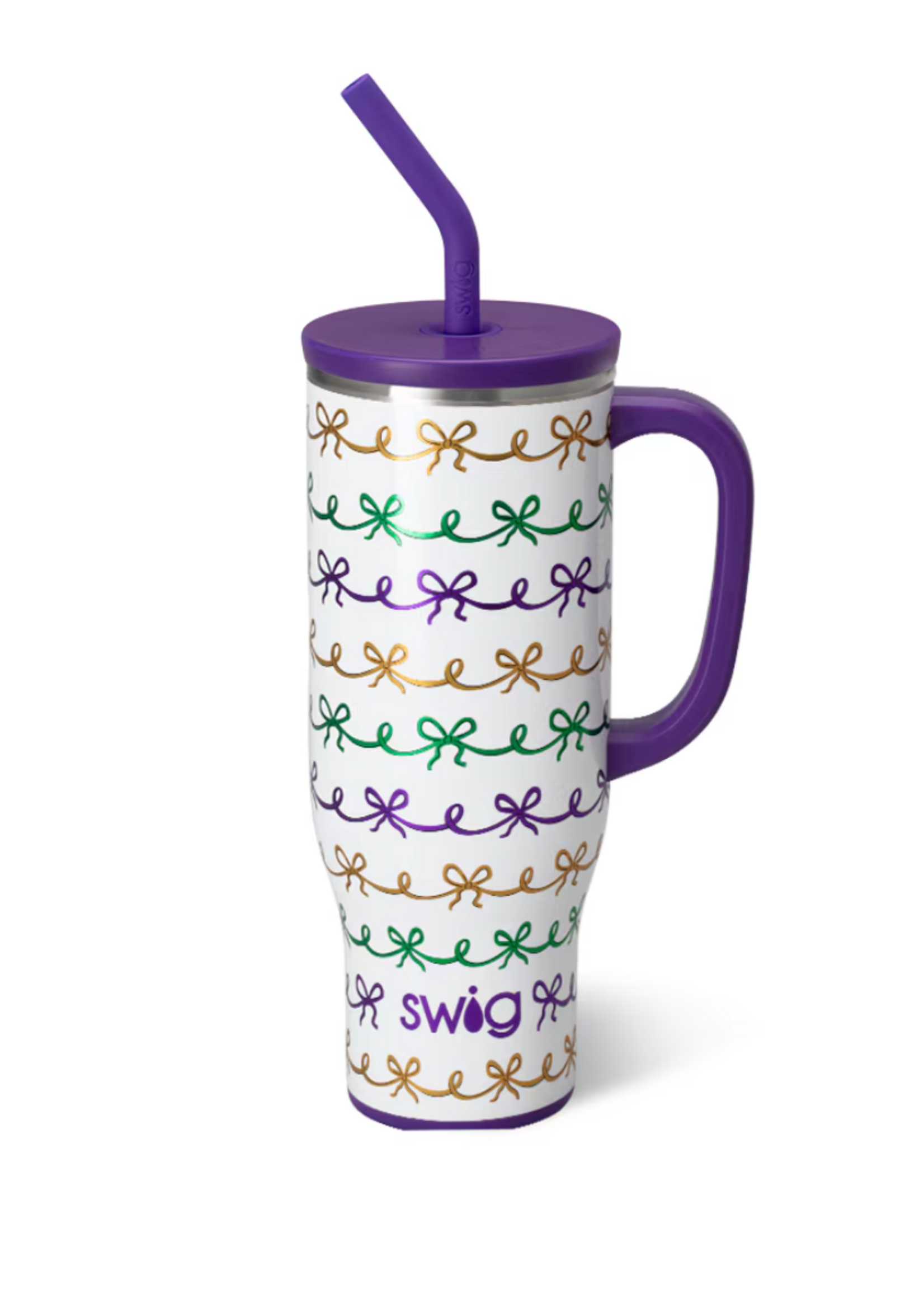 Mardi Gras Bows Mega Mug 30oz