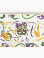The Parish Line Small Platter Mardi Gras Mask