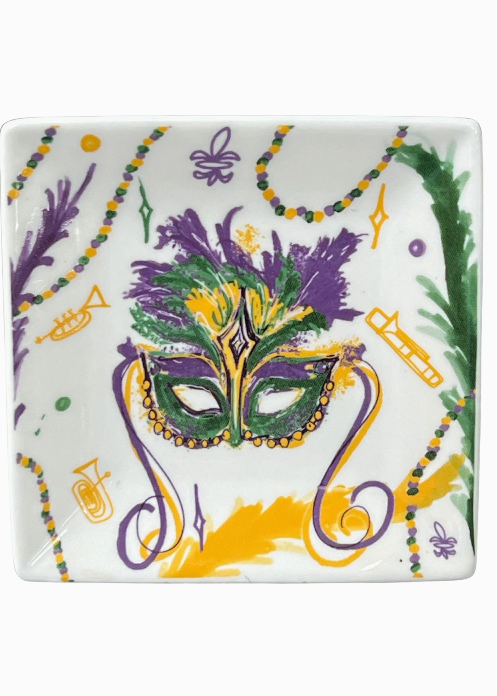 The Parish Line Dish - Mardi Gras Mask