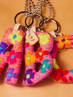 Consuela Bags Pink Felt Initial Charm